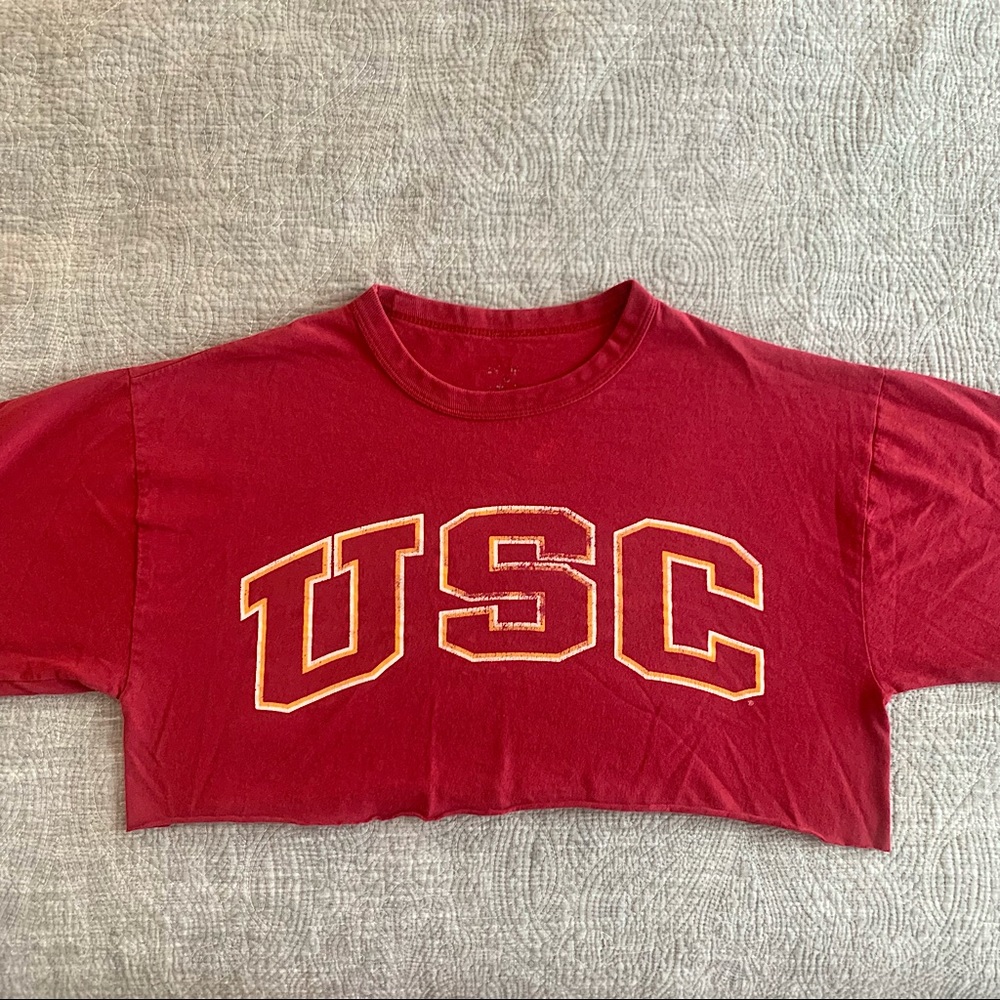 Vintage USC Cropped Tee
